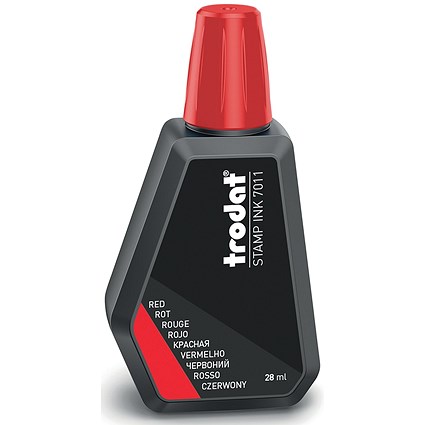 Trodat 7011 Stamp Pad Ink Red
