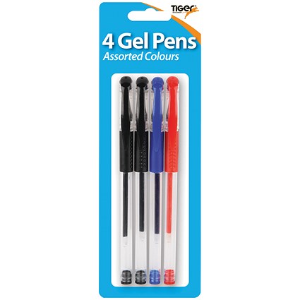 Tiger Ballpoint Pens, Assorted, Pack of 12