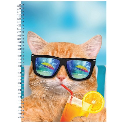 Cats and Dogs Twinwire Notepads A4 (Pack of 5)