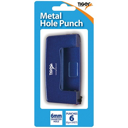 Two-Hole Metal Hole Punch 6mm (Pack of 6)
