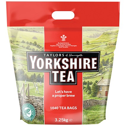 Yorkshire Tea Bags - Pack of 1040