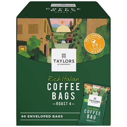 Taylors of Harrogate Rich Italian Roast 4 Coffee Bags, Pack of 80