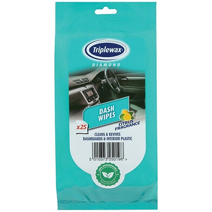 Triplewax Dash Wipes Citrus Pack of 25