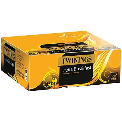 Twinings English Breakfast Tea Bags, Pack of 100 Twinings English Breakfast Tea Bags, Pack of 100