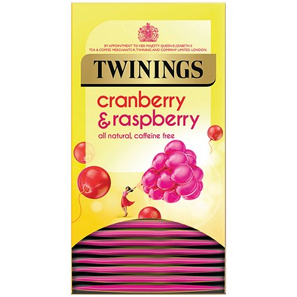 Twinings Cranberry and Raspberry Fruit Tea, Pack of 20