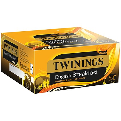 Twinings English Breakfast Envelope Tea Bags, Pack of 300 Twinings English Breakfast Envelope Tea Bags, Pack of 300