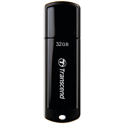 Transcend JetFlash 700 USB Flash Drive, 32GB, USB 3.0, Black