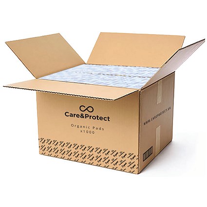 Care & Protect 100% Organic Cotton Day Pads, Pack of 1000