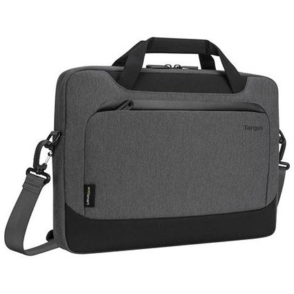 Targus Cypress Notebook Briefcase with EcoSmart, For up to 14 Inch Laptops, Grey/Black Targus Cypress Notebook Briefcase with EcoSmart, For up to 14 Inch Laptops, Grey/Black