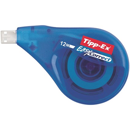 Tipp-Ex Easy-correct Correction Tape Roller, 4.2mmx12m, Pack of 10