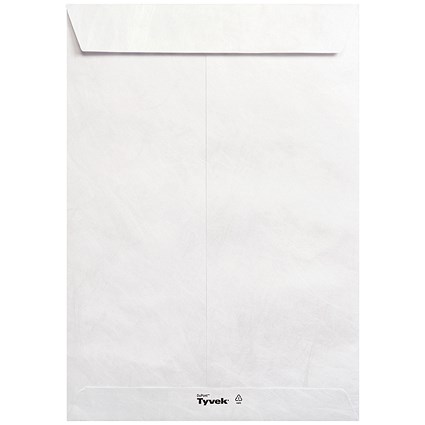 Tyvek Strong Lightweight Pocket Envelopes, C4, White, Pack of 100