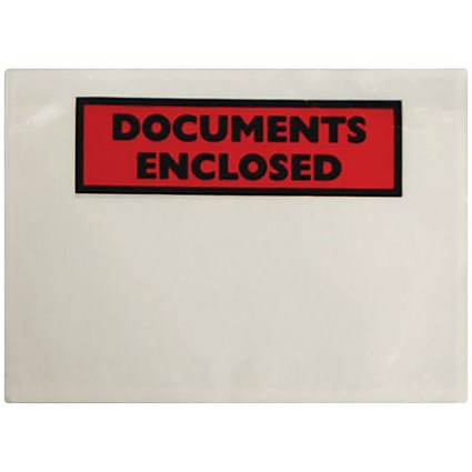 GoSecure Document Envelopes Documents Enclosed Self Adhesive A7 (Pack of 100) 9743DEE01