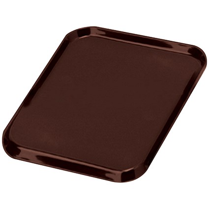 Stewart Superior Seco Plastic Rectangular Tray, 430x305mm, Black