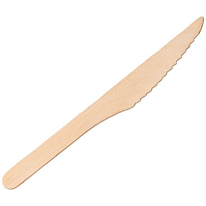 Economy Disposable Birch Wood Fork, 16cm, Pack of 100