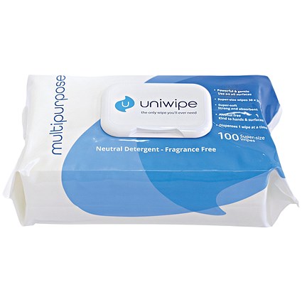 Uniwipe Multipurpose Wipes (Pack of 100)