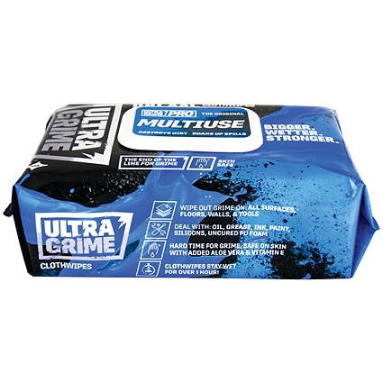 Uniwipe Ultra Grime Wipes, 100 Wipes Per Pack