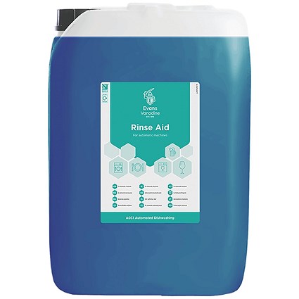 Evans Rinse Aid Drying + Eliminates Spotting 10L