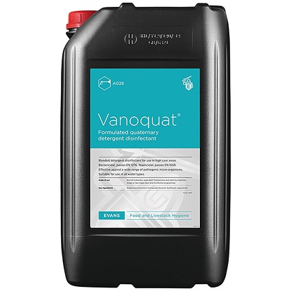 Evans Vanoquat Concentrated Quaternary Disinfect 5L Pack of 2