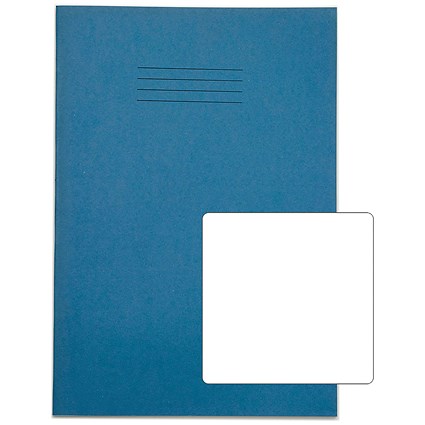 Rhino Exercise Books, 80 Pages, 13x9in, Blank, Light Blue Contract, Pack of 50