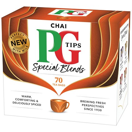PG Tips Special Blends Chai Teabags, Pack of 70
