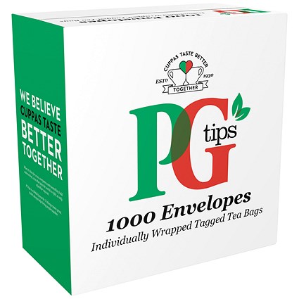 PG Tips Envelope Tea Bags, Pack of 1000