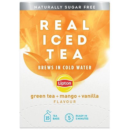 Lipton Cold Brew Green Tea Mango - 15 Bags