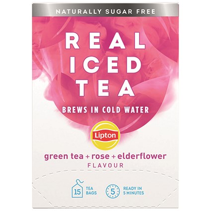 Lipton Cold Brew Green Tea Rose and Elderflower - 15 Bags