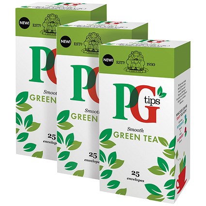 PG Tips Green Tea Envelope (Pack of 25) 3For2