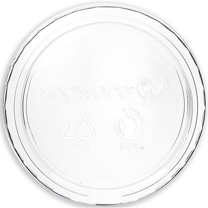 Vegware Portion Pot Lid, 113ml and 56ml, Clear, Pack of 2000