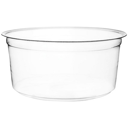 Vegware Deli Round Container, 12oz, Clear, Pack of 500