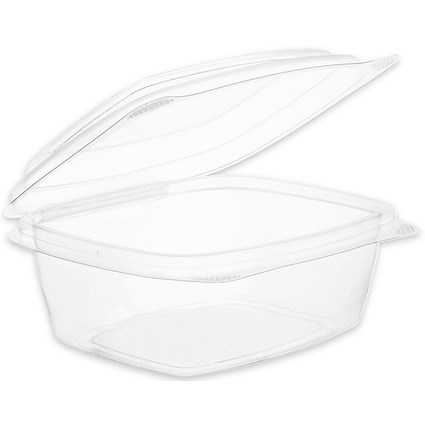 Vegware Deli Hinged Container, 8oz, Clear, Pack of 300