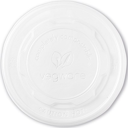 Vegware Soup Container Hot Lid, 115-Series, Opaque, Pack of 500 Vegware Soup Container Hot Lid, 115-Series, Opaque, Pack of 500
