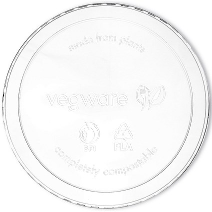 Vegware Deli Container Round Lid, 227-909ml, Clear, Pack of 500