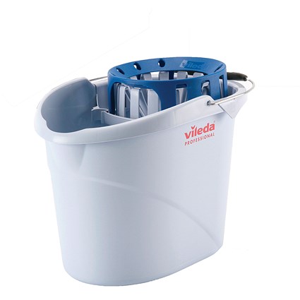 Vileda Supermop Bucket and Wringer 10 Litre Blue 138924 Vileda Supermop Bucket and Wringer 10 Litre Blue 138924