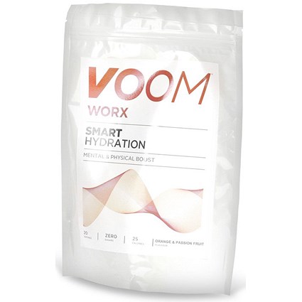 Voom Worx Smart Hydration Serving Pouch, Orange and Passion Fruit, 200g