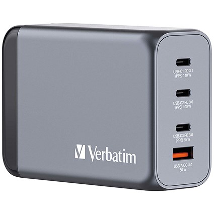 Verbatim GNC-240 GaN 240W 4 Port Charger