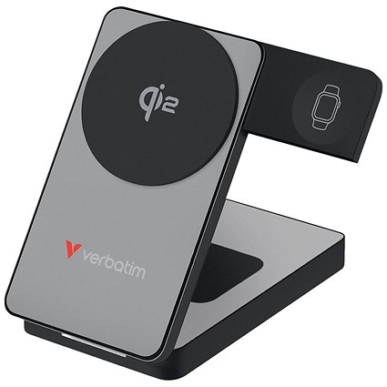 Verbatim QI2 Magnetic Wireless Power Bank 10000 Mah Grey 32295