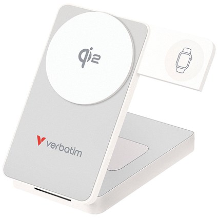 Verbatim QI2 Magnetic Wireless Power Bank 10000 Mah White 32296
