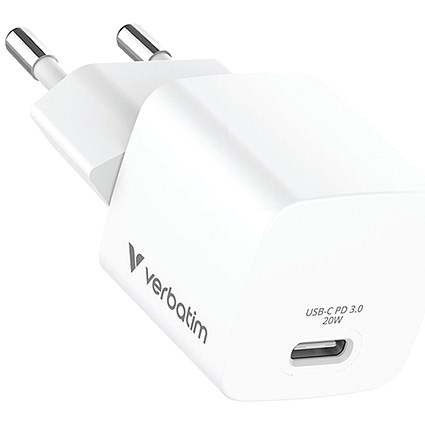 Verbatim Mini USB-C Charger 20W EU Plug