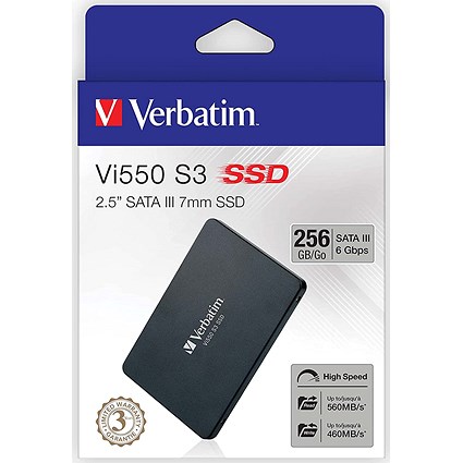 Verbatim Vi550 S3 Internal Solid State Drive, 256GB