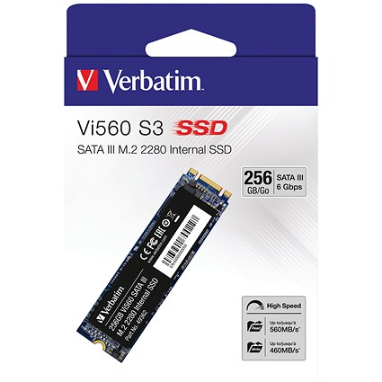 Verbatim Vi560 S3 M.2 Internal Solid State Drive, 256GB