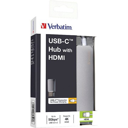 Verbatim USB-CTM Hub with HDMI Grey