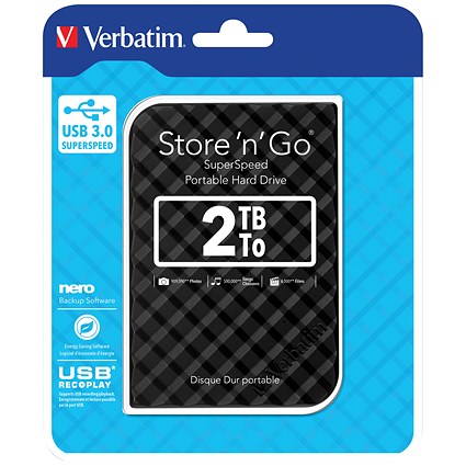 Disque Dur externe Verbatim Store'n' Go USB 3.0 / 2 To