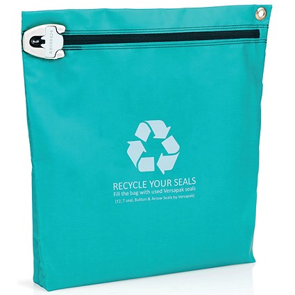 Versapak Security Seal Recycle Scheme Bag, Medium 356x356x50mm, Green