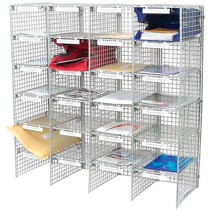 GoSecure Mailroom Sorting Unit, 24 Compartments(4 x 6 Columns) GoSecure Mailroom Sorting Unit, 24 Compartments(4 x 6 Columns)