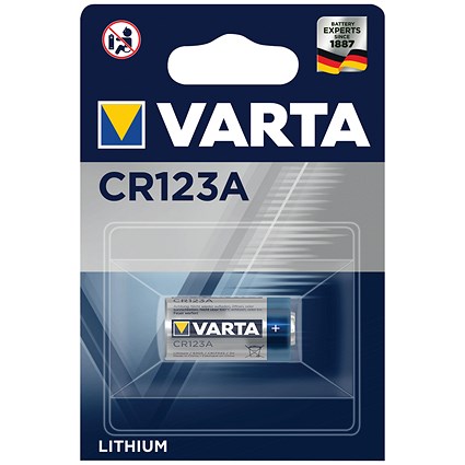 Varta CR123A Lithium Battery Varta CR123A Lithium Battery