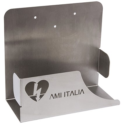 Smarty Saver Defibrillator Wall Mount Bracket, Stainless Steel, White