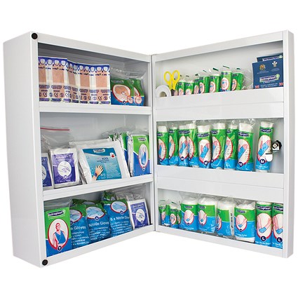 Wallace Cameron First Aid Cabinet With Supplies, 1-50 People