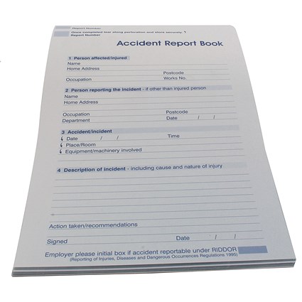 Wallace Cameron Accident Report Book, A5 Wallace Cameron Accident Report Book, A5
