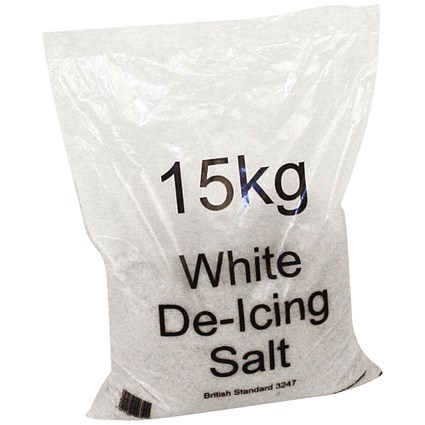 White Winter De-Icing Salt 15kg Bag (Pack of 72)